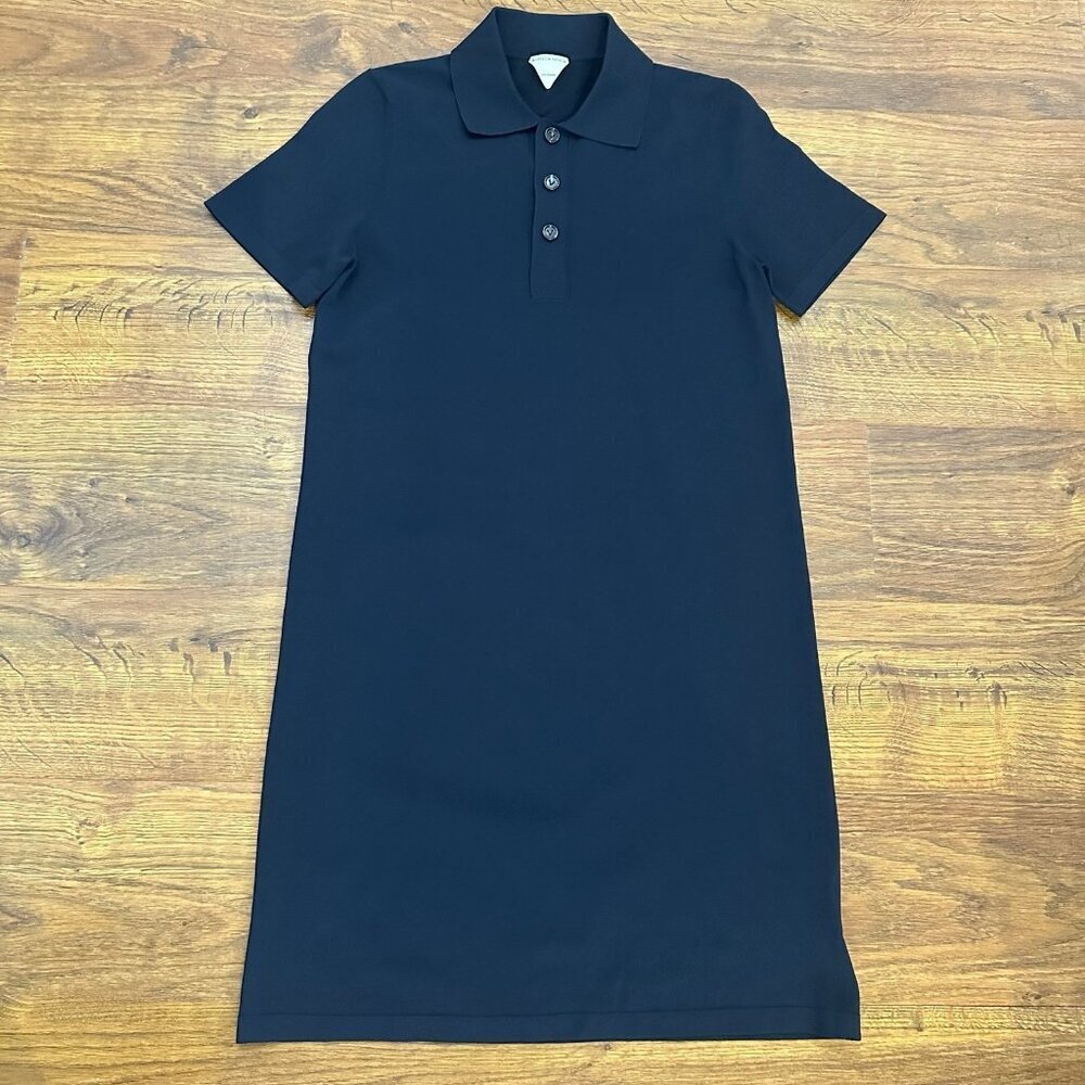 Bottega Venetq uniform navy polo dress
